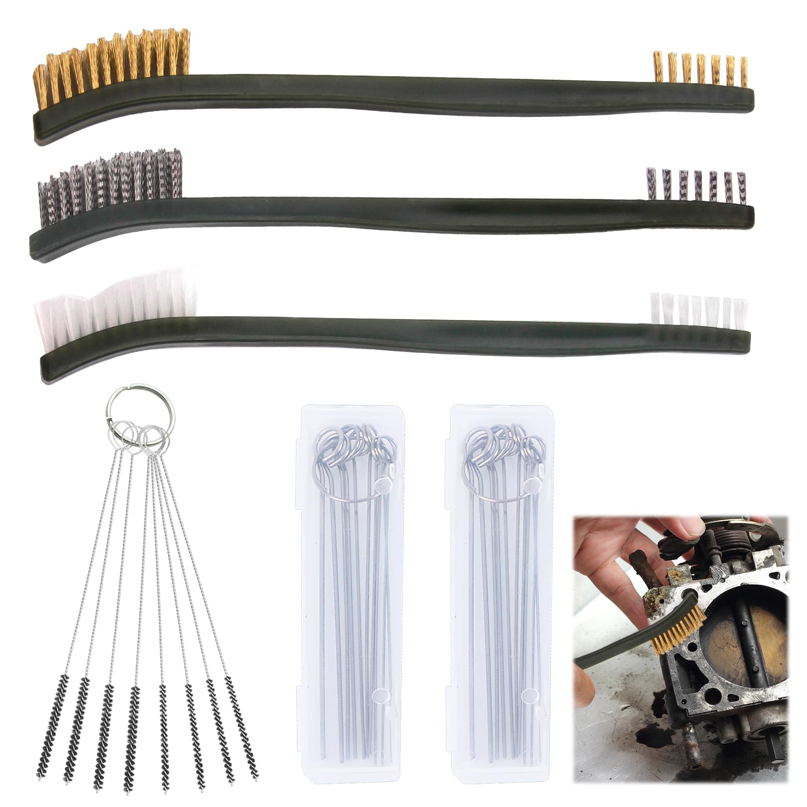 Throttle Body Cleaner Kit, Carburetor Cleaning Kit, Torch Tip & Carb Dirt Remove Cleaner Set