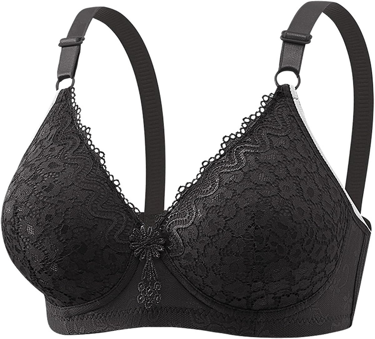 Womens No Underwire Bras Plus Size Comfort Soft Bras Supportive Bralettes Cute Strong Support Sports Bras