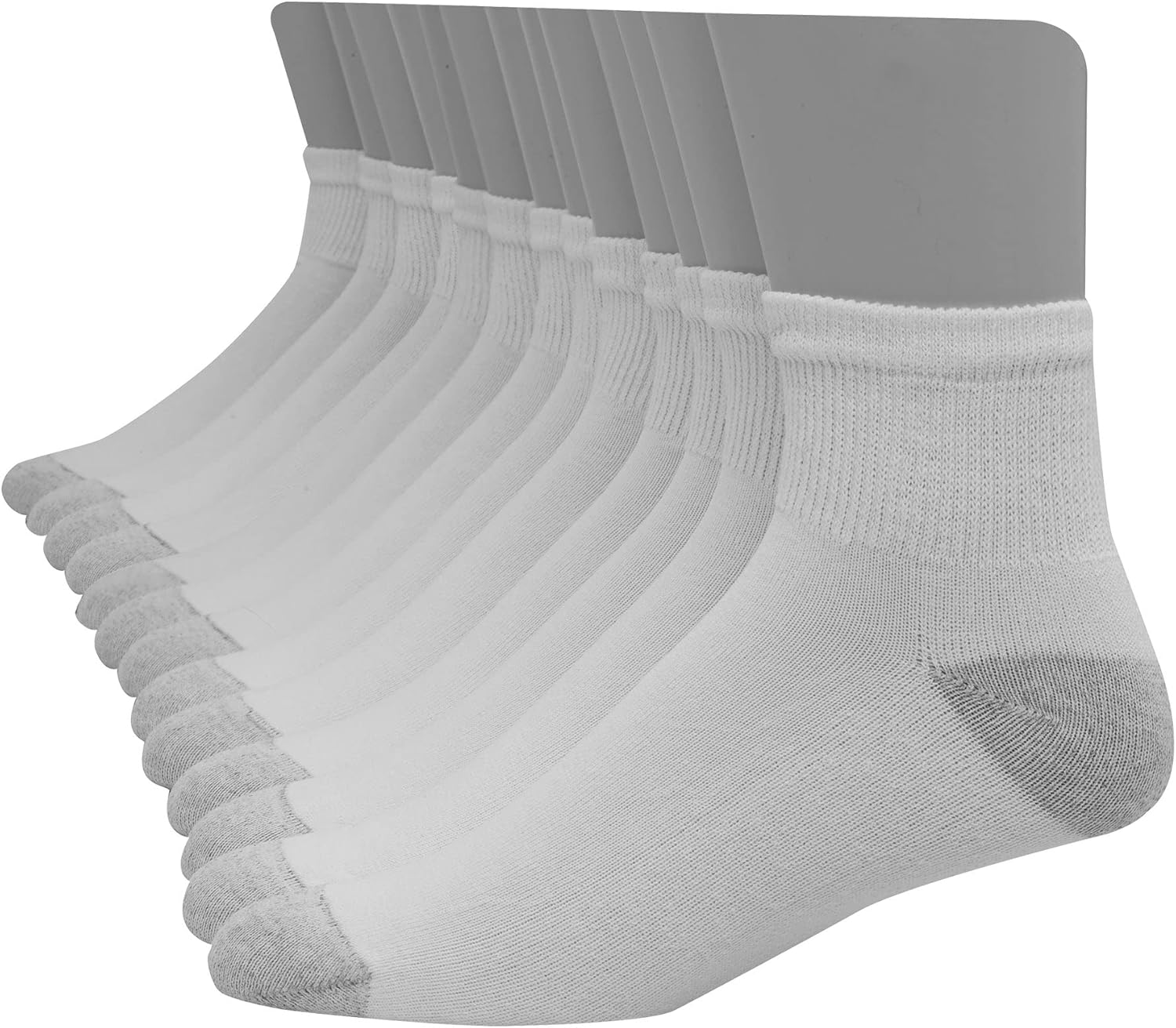 Hanes Mens Ultimate Big and Tall Ankle Socks 10Pack, 1214, White at