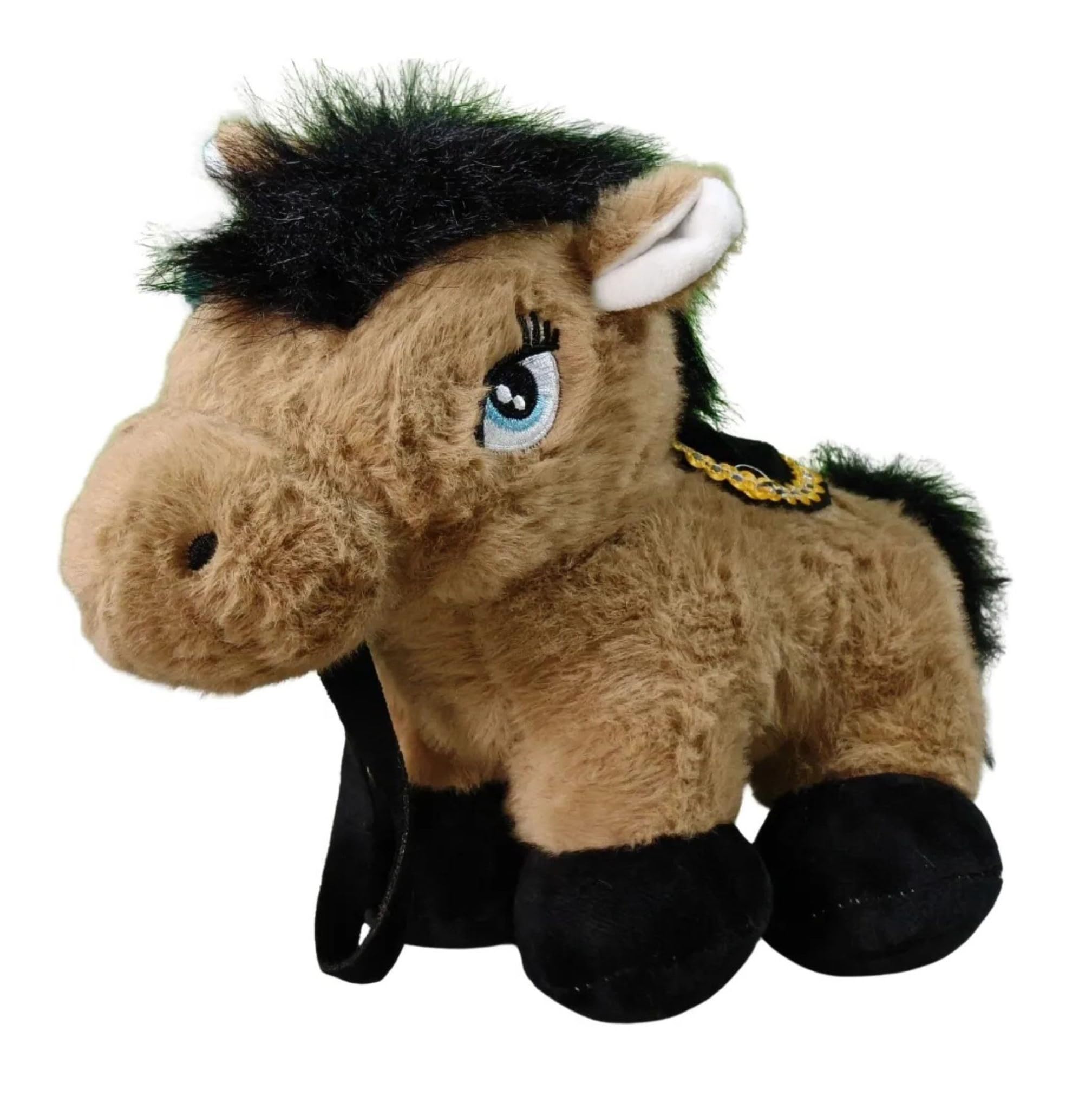 Tickles Pony Horse Soft Stuffed Plush Animal Toy for Kids Boys & Girls Birthday Gift (Color: Brown, Size: 35 cm) 2