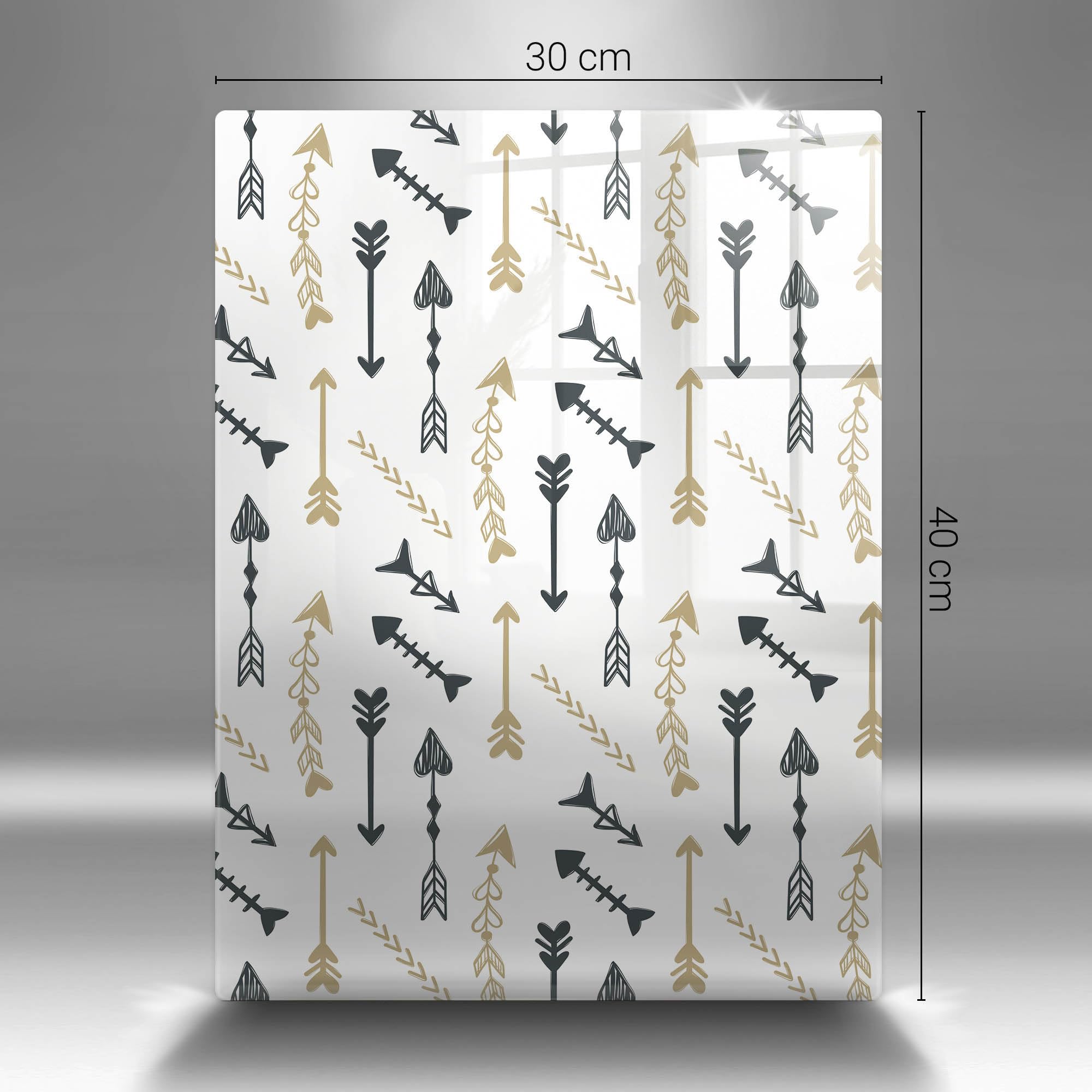 Tavola da cucina 30x40 cm | Superficie stampata | Vetro temperato