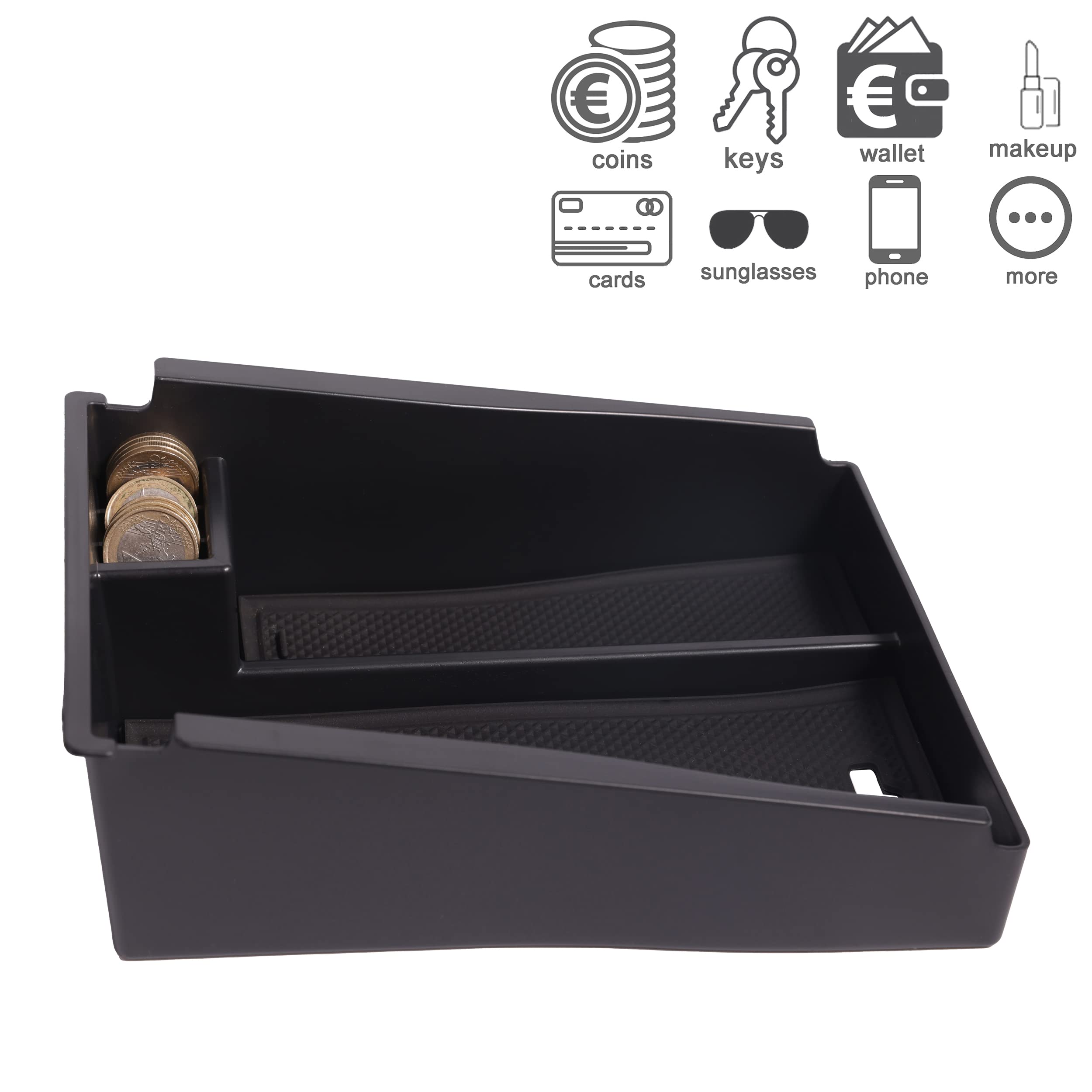 Ruiya Compatibel met Hyundai Tucson NX4 (Automatisch) 2021-2023 2024 Middenconsole Opbergbox, Armleuning Organizer Tray Middenarmleuning Handschoenenvak Middenconsole Organizer Tucson Accessoires