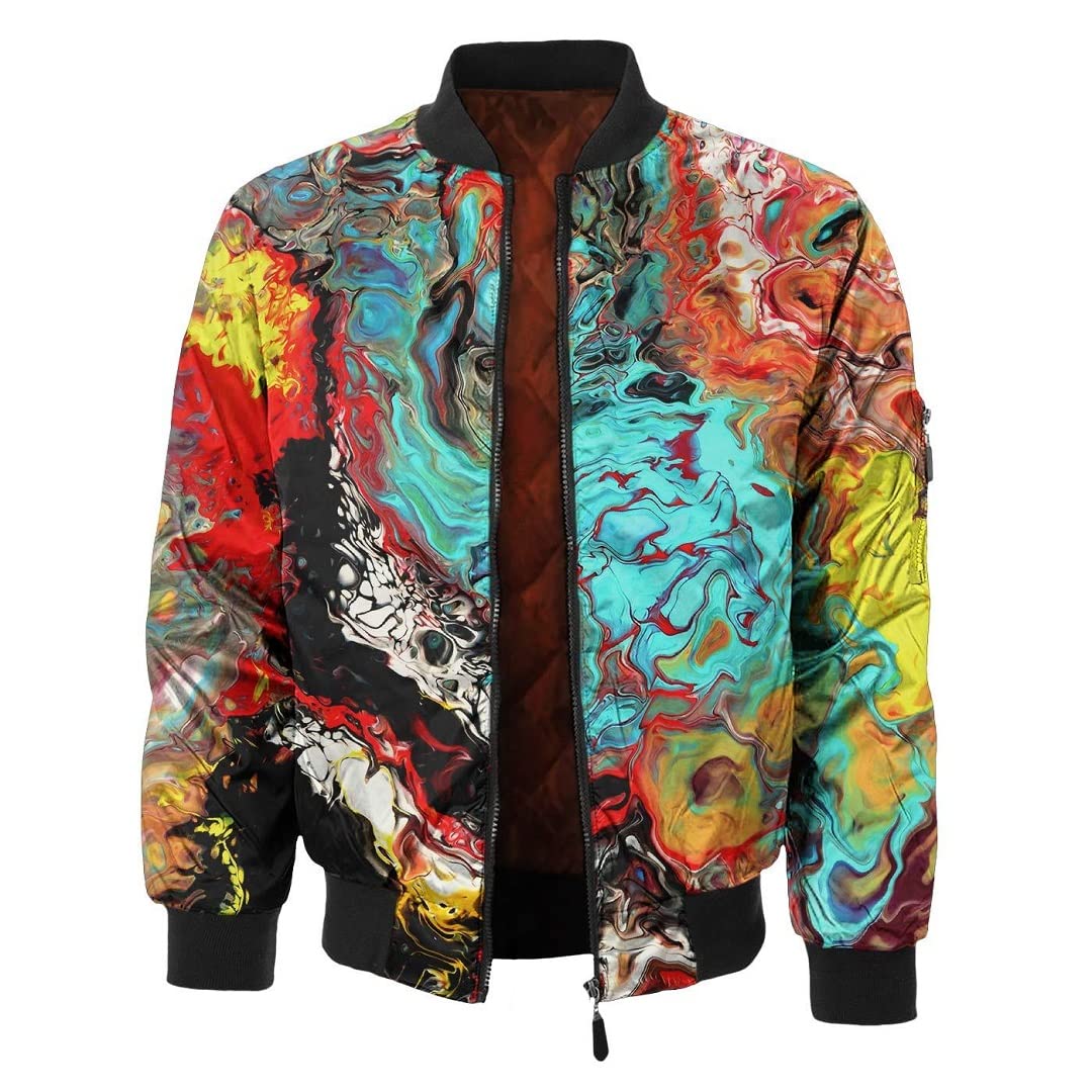 FRESHHOODS Original Artsie Collection Bomber Jacket 3D Printed Classic  Lightweight Jacket For Men