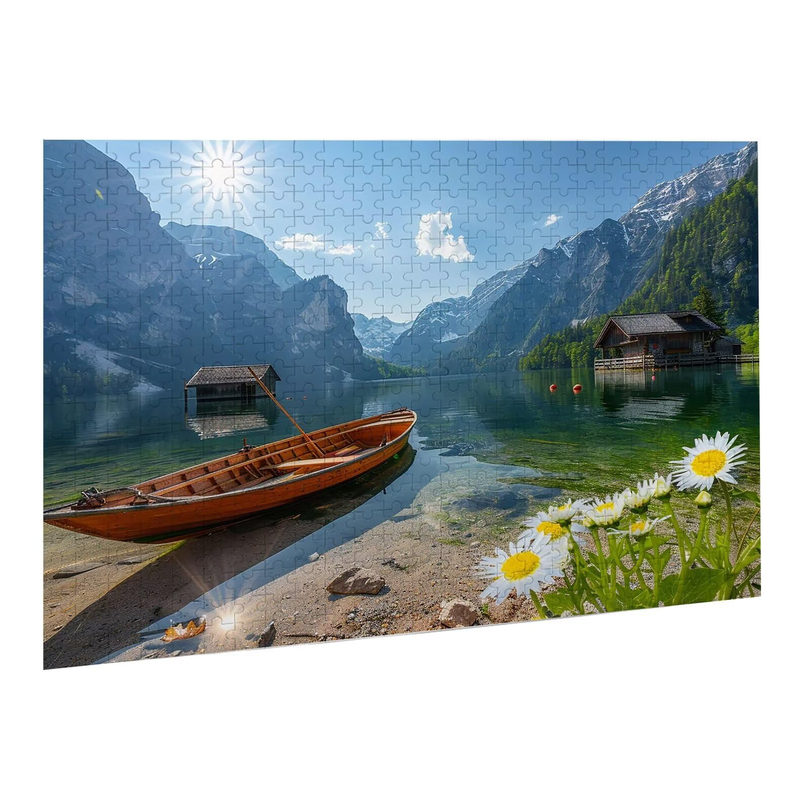 Jigsaw Puzzle, 1000 Pezzi Puzzle Classici, Nave Puzzle Rilassamento Intelligence, Mpossibile Difficile Puzzles impegnativo per adulti Puzzles per Gioco Familiare, Regalo per Amore Amico Molo 1 K0F-19