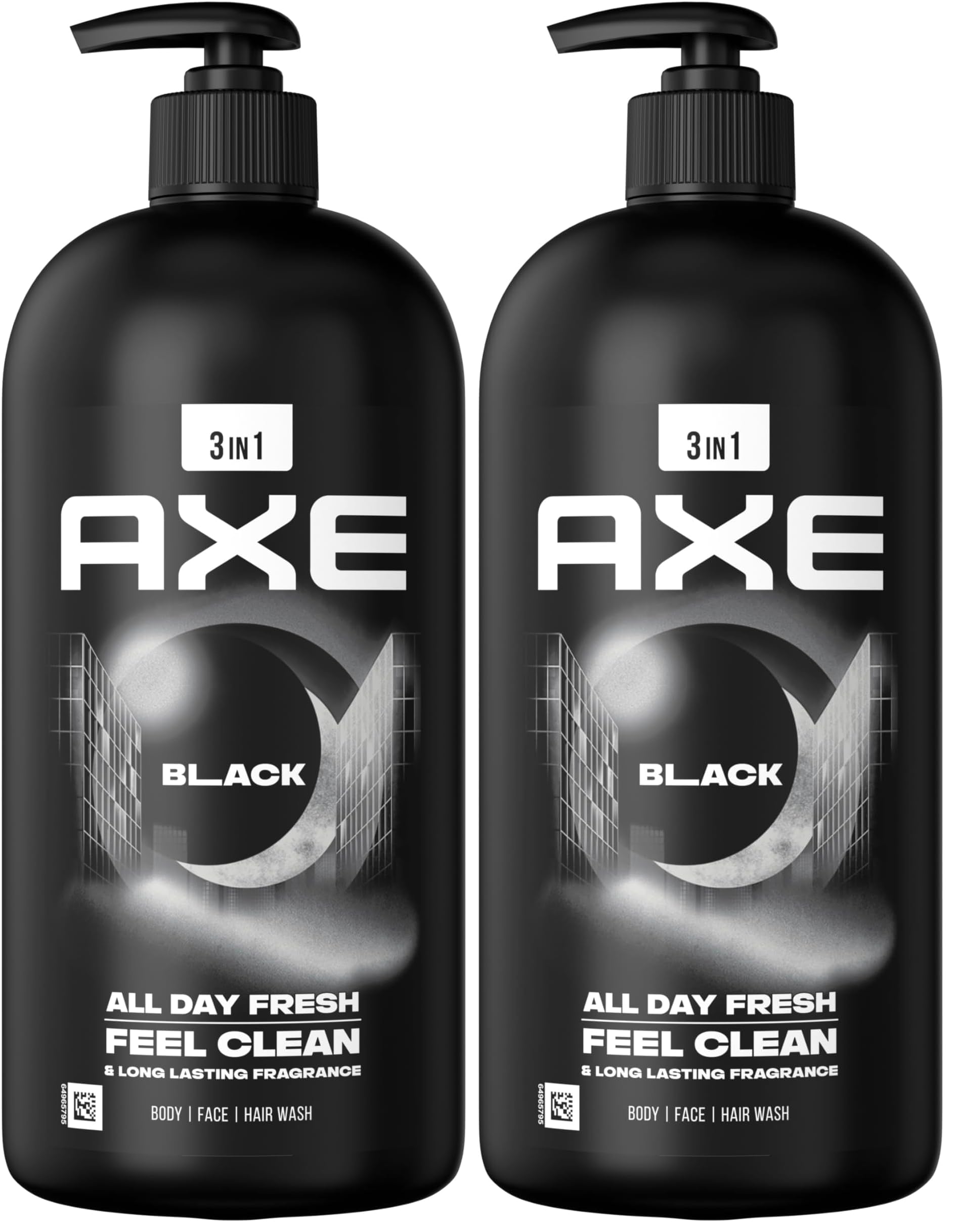 Axe Duschgel Black Pumpspender 900 ml (Packung mit 2)