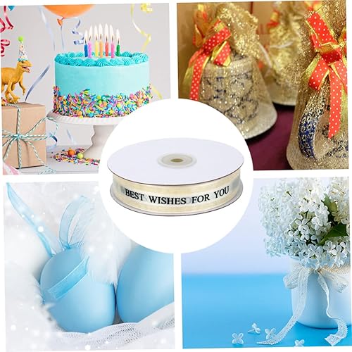 Miniatura 8 de SEWACC 1 rollo de caja para hornear tartas, cinta, adorno, regalos, cinta metálica, arte, cinta de coser, cinta de organza para envolver regalos,