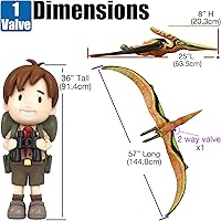Vista 6 de Inflable Stegosaurus, 46 pulgadas de largo, null