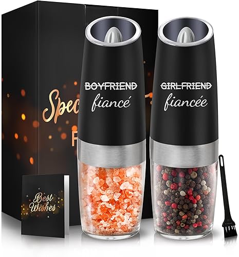 Regalos de compromiso para parejas, regalos de Navidad para parejas, regalos de prometida para mujeres, regalos de futura señora, molinillo