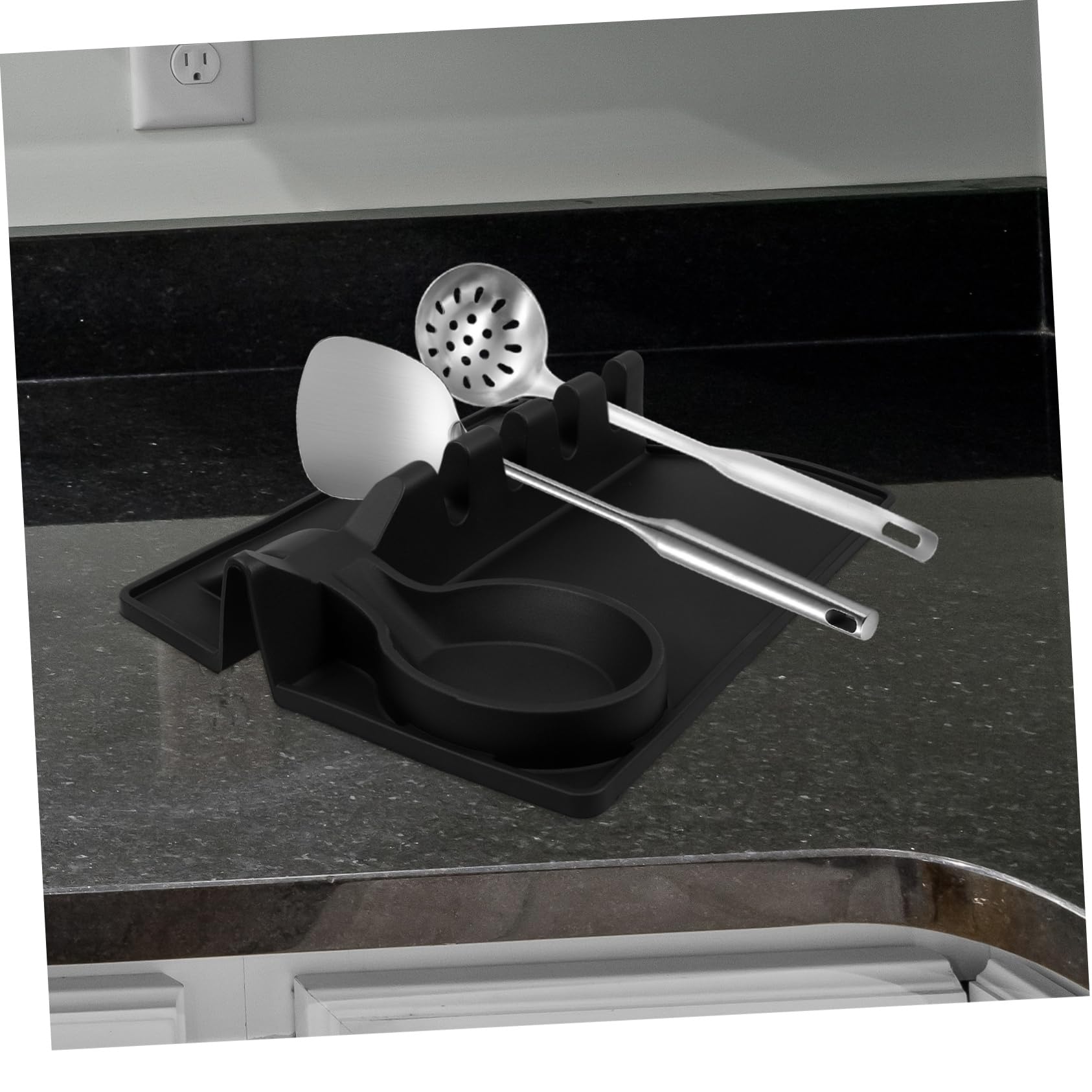 Gatuida 5stücke Küchenutensilienhalter Aus Verstellbarer Kochlöffelhalter Für Verschiedene Utensilien Elegant Für Spatulas Schöpflöffel Und Zangen Der Küchenarbeitsplatte