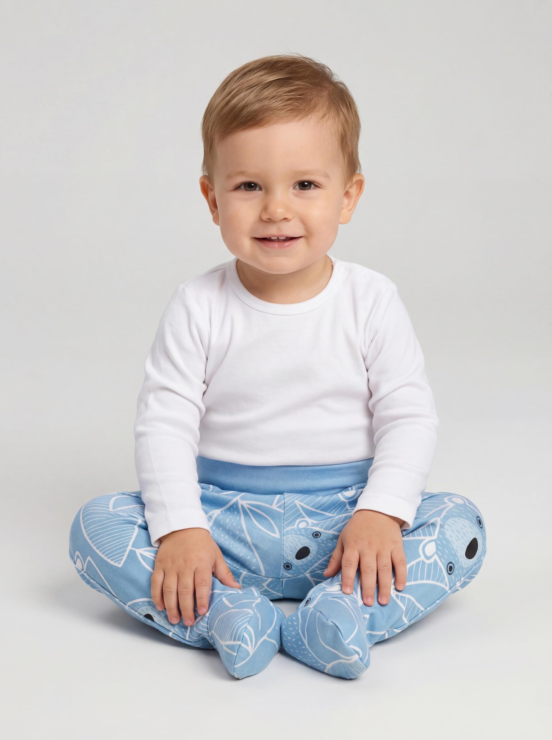 TupTam Baby Unisex Hose mit Fuß Bunte 5er Pack - 3