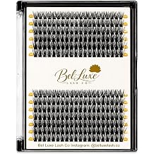 Fluffy Lash Clusters Kit 80D + 100D DIY Eyelash Extensions Kit with Bond, Seal, Remover & Tweezers Natural Wispy Cluster Lashes 10-20mm 80D+100D Set