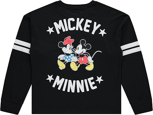 Miniatura 2 de Disney Camiseta deportiva de manga larga con diseño de Mickey y Minnie Mouse, Mickey y Minnie, para mujer
