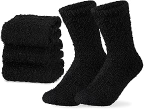 Boyiee 3 Pairs of Cuddly Socks, Women's Cuddly Fluffy Socks, Soft Slipper Socks, Plush Sleeping Socks for Winter