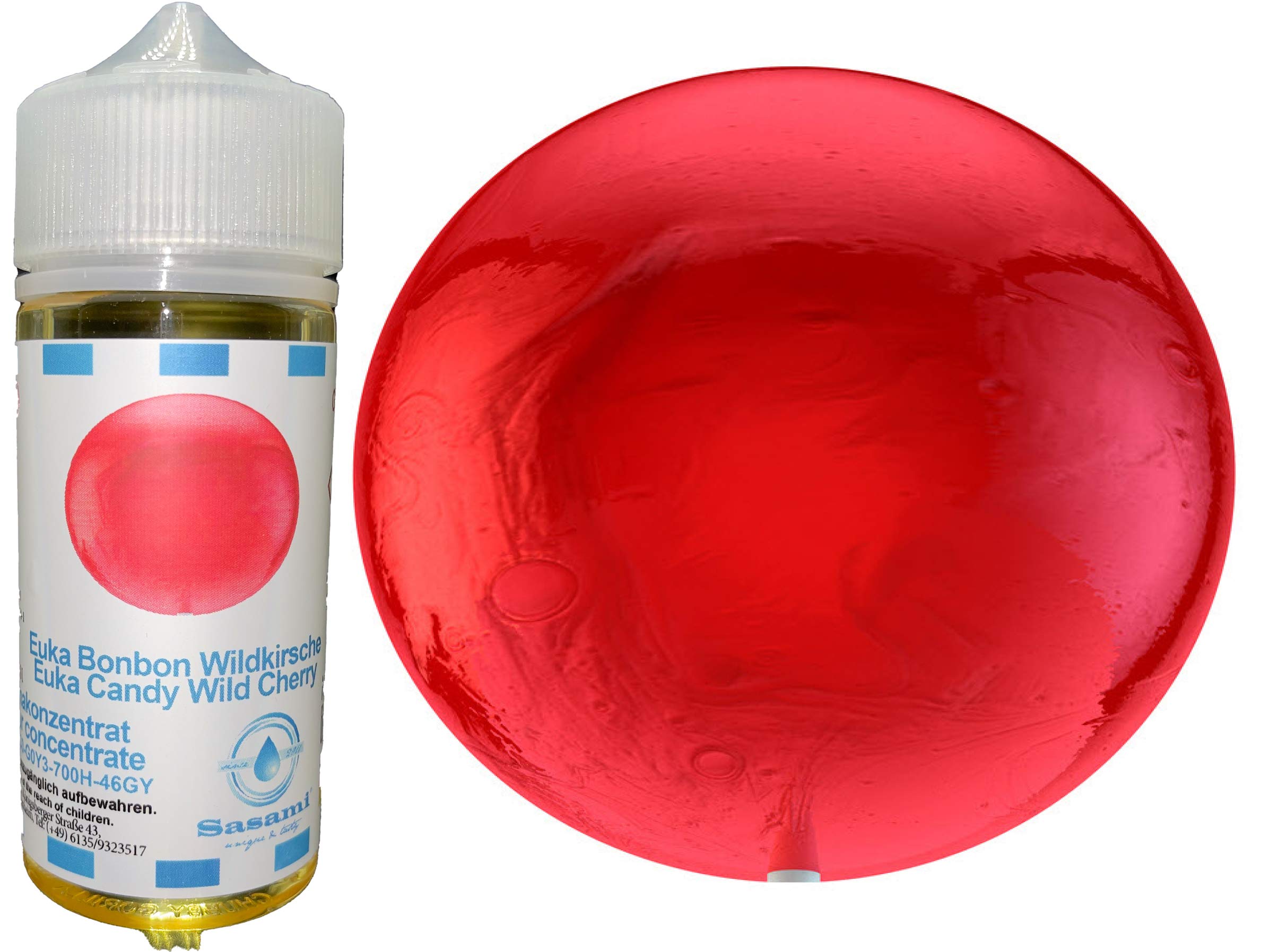 Euka Bonbon Wildkirsche Aroma Konzentrat - Vegan - Sasami - 100ml