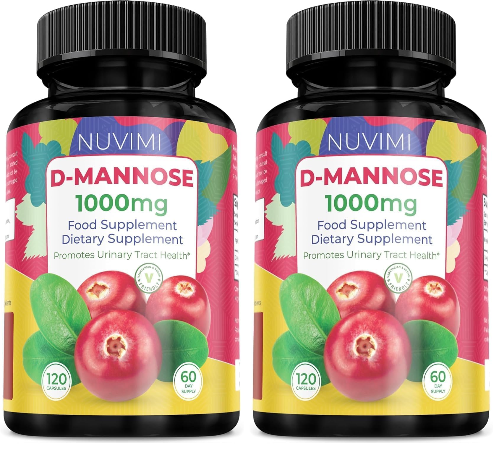 D Mannose 120 Capsules - 1000 mg per Dose - Dietary Supplement — Amazon image 8