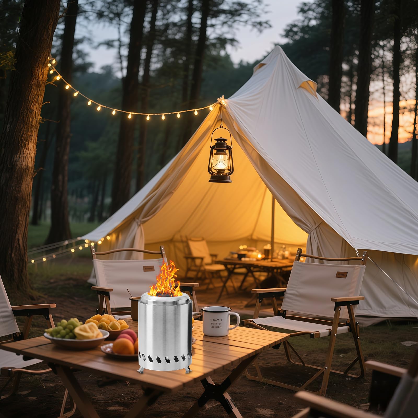 Foyer à Bois D'extérieur 100 % Acier Inoxydable – Foyer D'arrière-cour