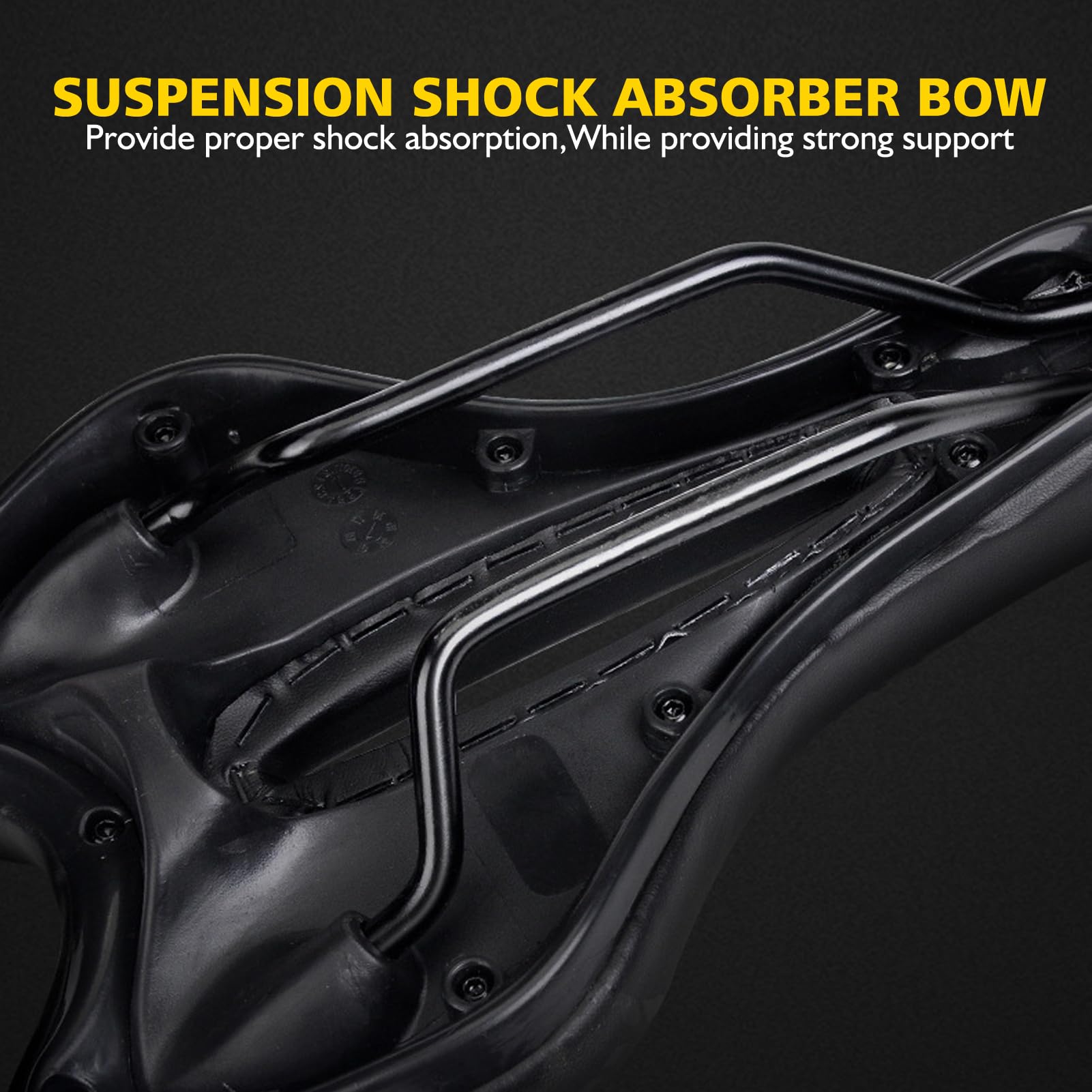 Sella Per Bicicletta Ergonomica E Comoda - Sellino In Silicione Spesso, Traspirante, Per Tour, MTB, City E E-Bike - Foto 3