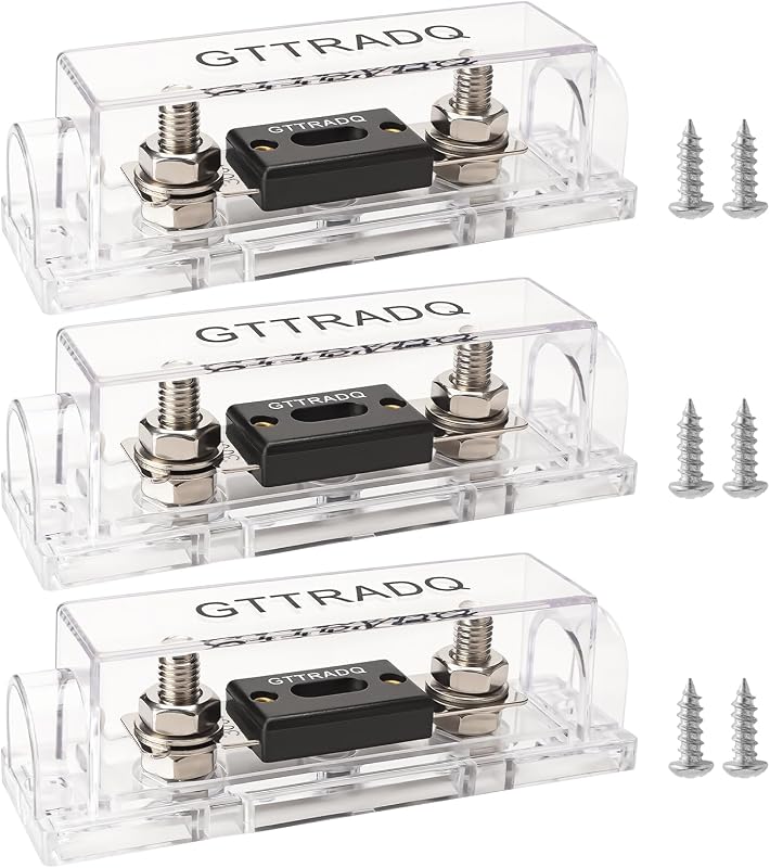 Porta-fusível ANL GTTRADQ 300 A à prova d’água para cabos 1/0 AWG e 4 AWG – Kit com 3