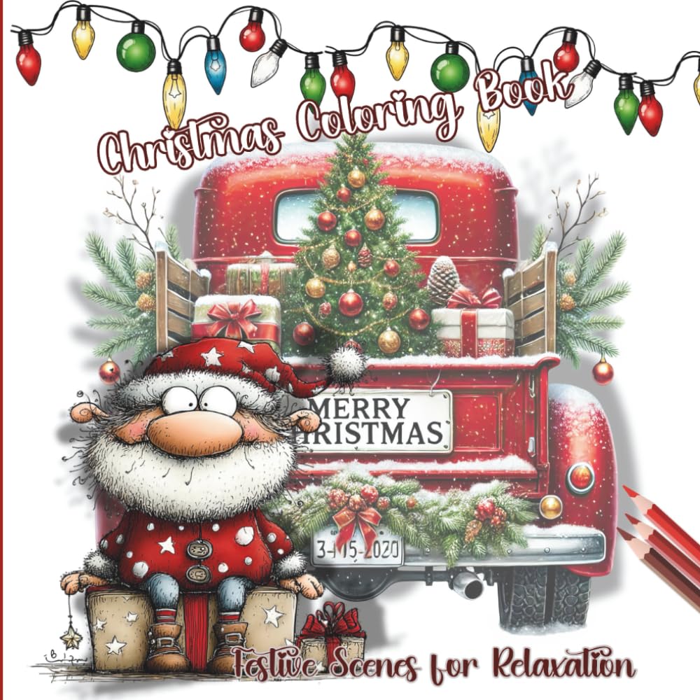 Christmas Coloring Book: Festive Scenes for Relaxation