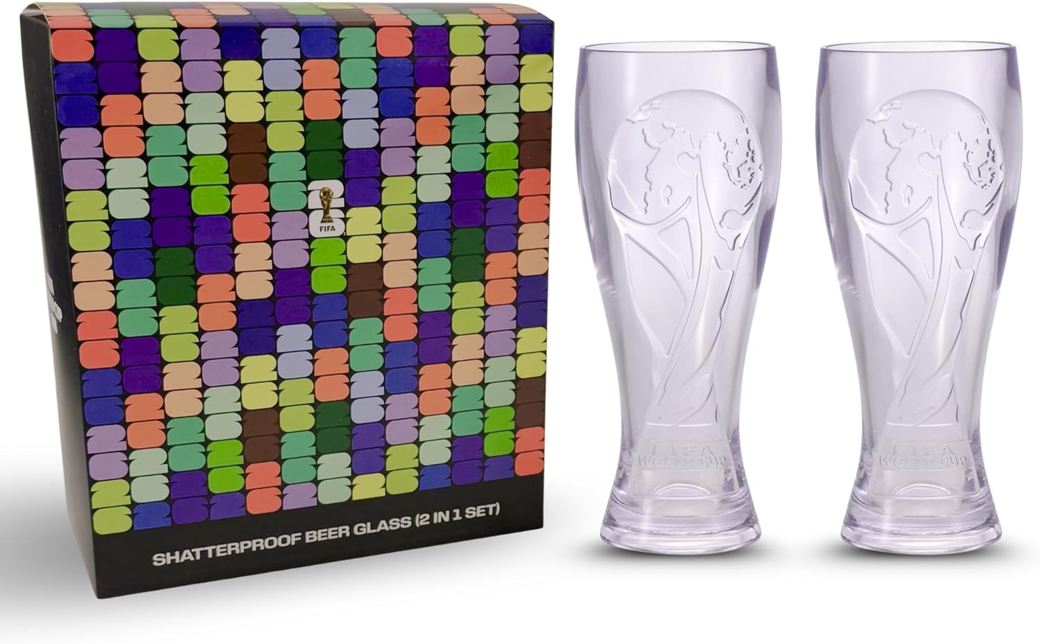 Official FIFA World Cup 2026 Edition -17oz Shatterproof Pilsner Shape Beer Cup​ - Collector’s Item - Durable, Perfect for Everyday Enjoyment of Your Favorite Beers - Handwash Only (2)