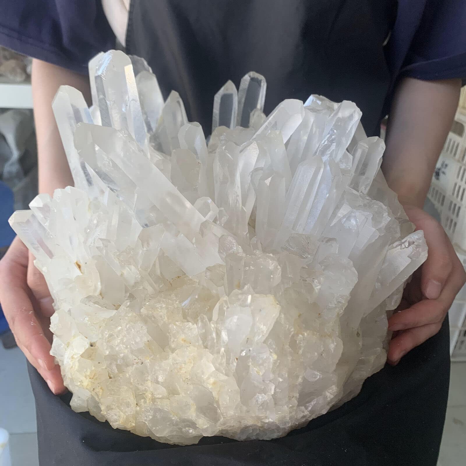 天然石 原石 クラスター ホワイト 水晶 約1kg 鉱物標本 Amazon.co.jp: 天然希少ホワイト水晶クラスター鉱物標本 (Size : 900