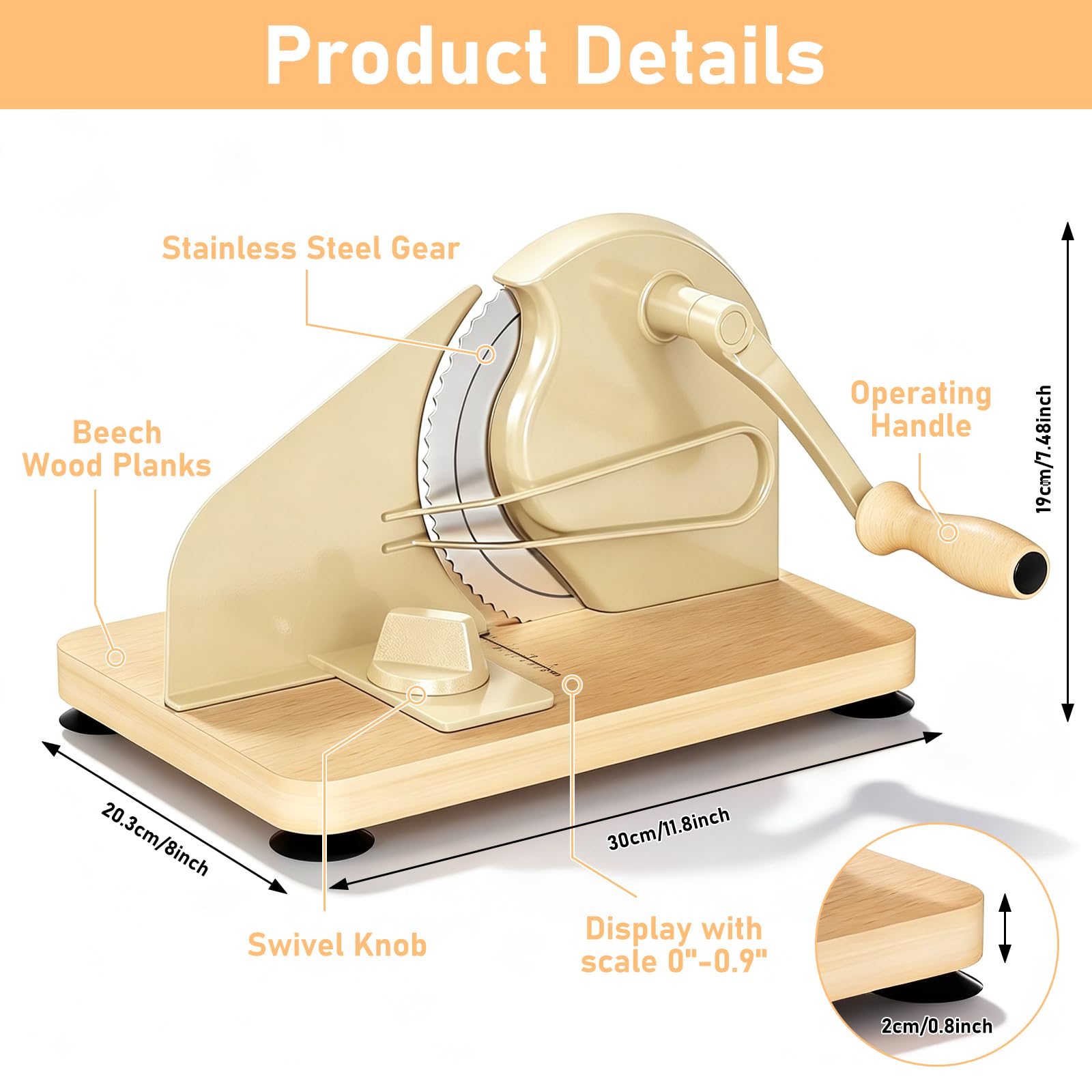Manual Bread Slicer - Perfect Slices Every Time -2
