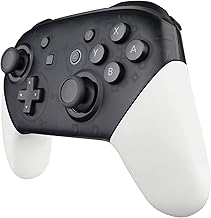 eXtremeRate White Replacement Handle Grips for Nintendo Switch Pro Controller, Soft Touch DIY Hand Grip Shell for Nintendo...