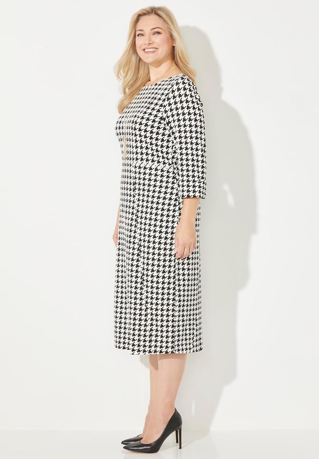 Women's Plus Size Liz&Me Ponte Knit Dress - Image 3