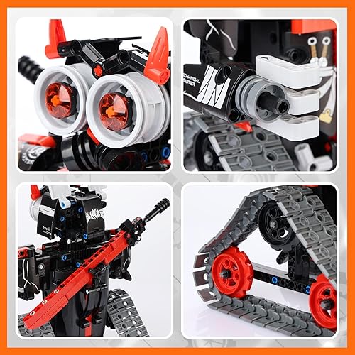 Miniatura 9 de GILI Robot Building - Kit de construcción de control remoto de regalo STEM para niños 8-12 - 3 en 1 juguetes educativos para niños de 6 7 8 9 10 11