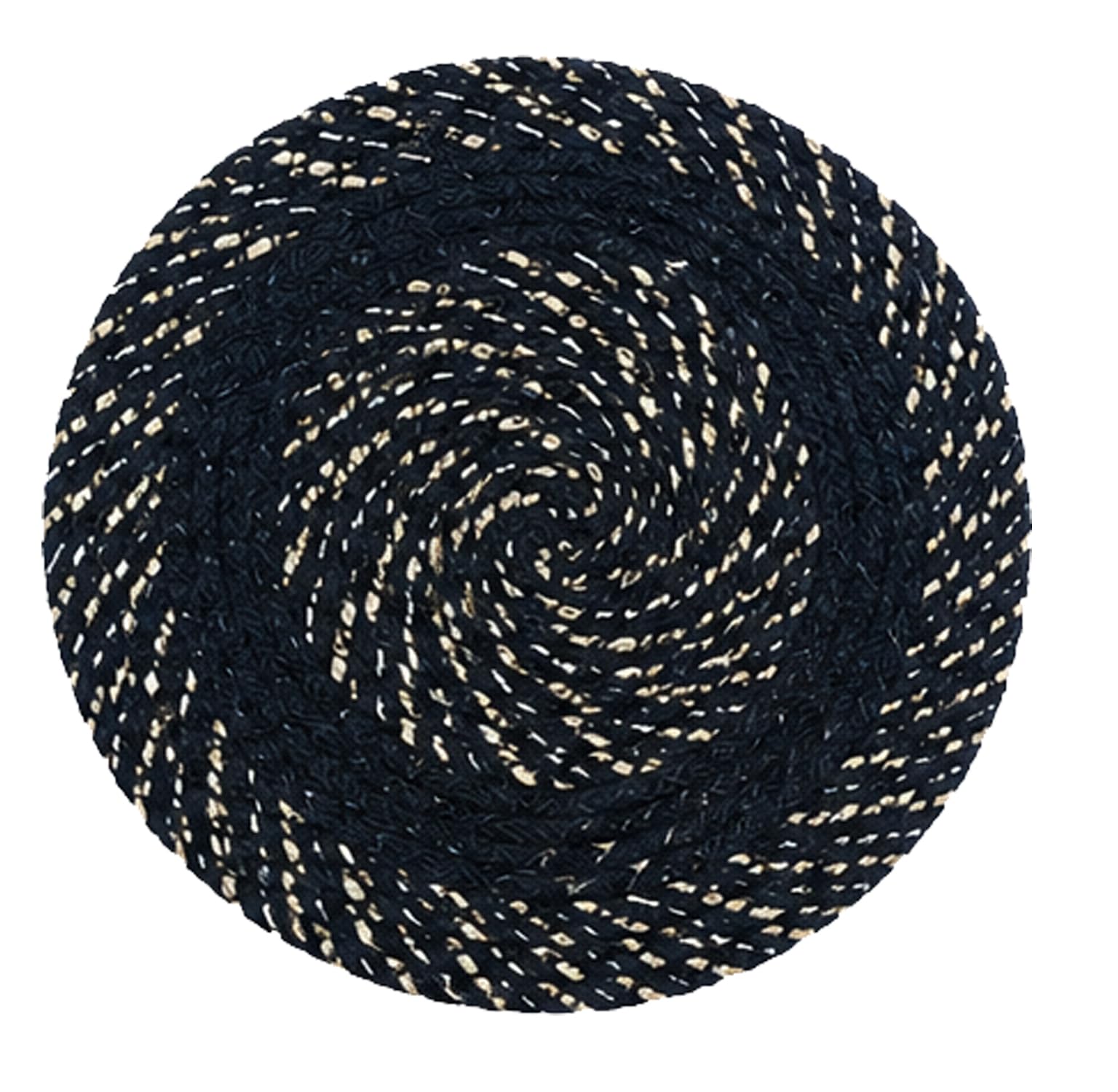 BENAVJI Round Shape Feather Door Mat - Cotton Reversible for Kitchen and Home - 15 Inch Small Pack of 1-image-34