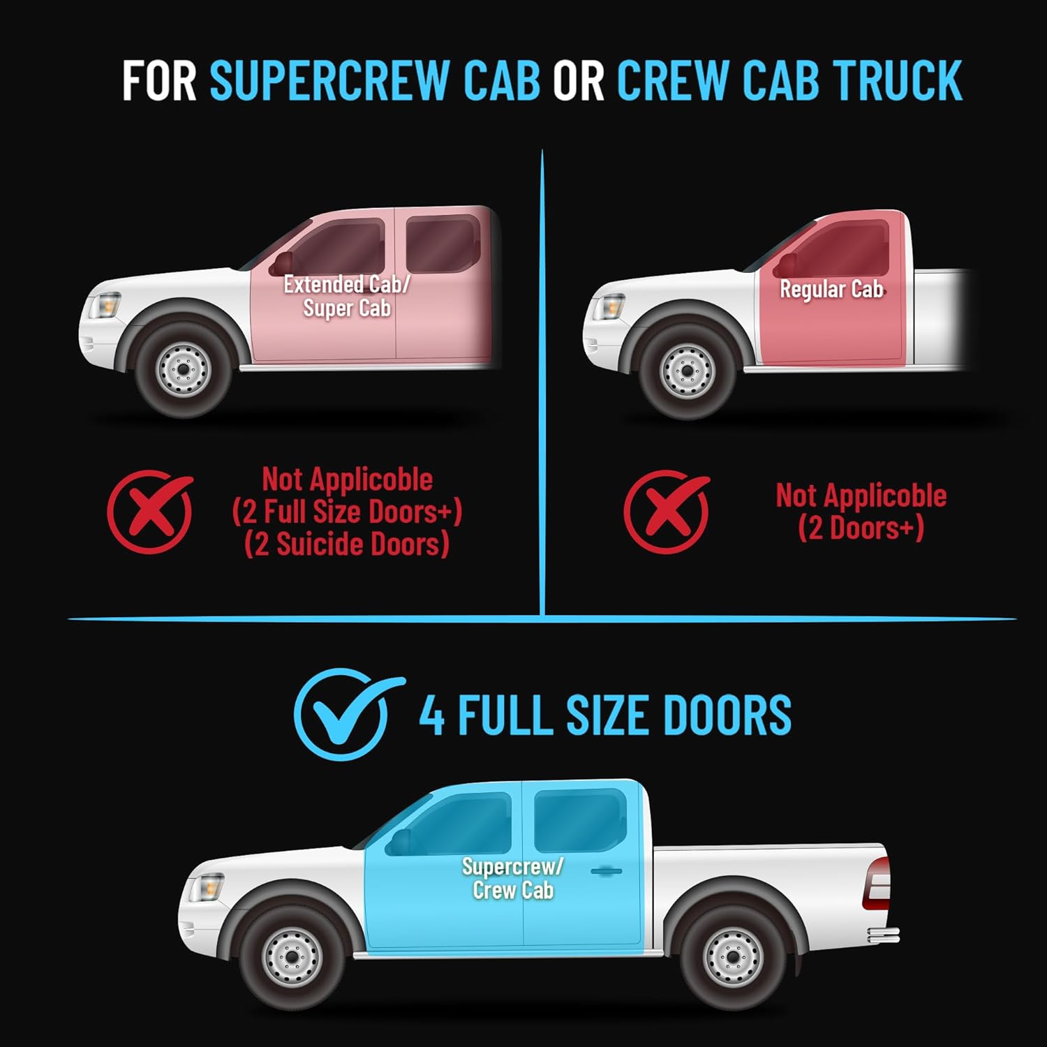 popstore under seat storage compatible with 2015-2025 ford f150 supercrew & crew cab, 2017-2025 ford f250 f350 f450 f550 super duty upgraded rear under seat organizer cargo box 2015-2025 ford f150 w/o removable box