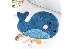 IcosaMro Blue Bathroom Rugs: A Safe haven for Little Bathroom Explorers