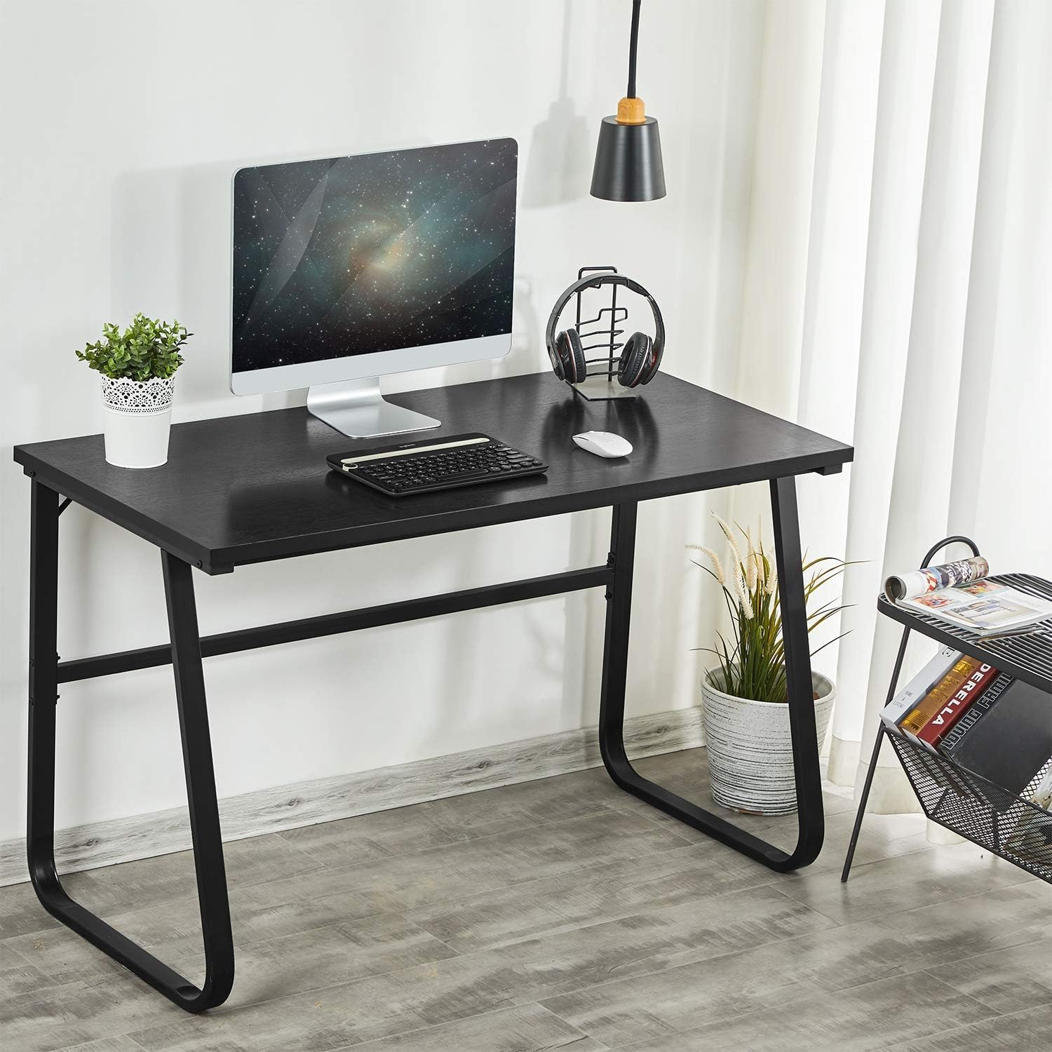 Amazon.com: Sedeta Simple Computer Desk, Study Table Home Office Desk ...