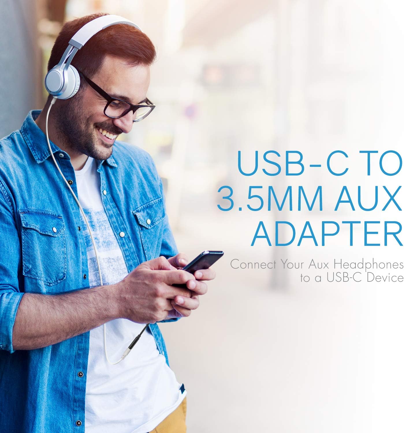 Realm USB C to 3.5mm Headphone Jack Adapter, 3.5mm Audio Adapter, Type C to 3.5mm Aux Adapter, Black (RLMA9BK) : Electronics
