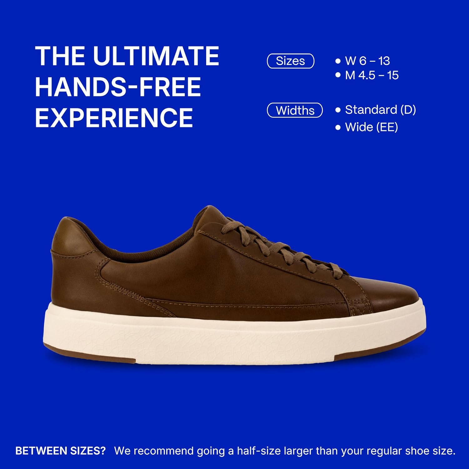 Kizik Slip On Sneakers: Vegas - Low-Profile, Genuine Full Grain Leather Sneakers for Women & Men, Hands Free Convenience, Classy or Casual Wear