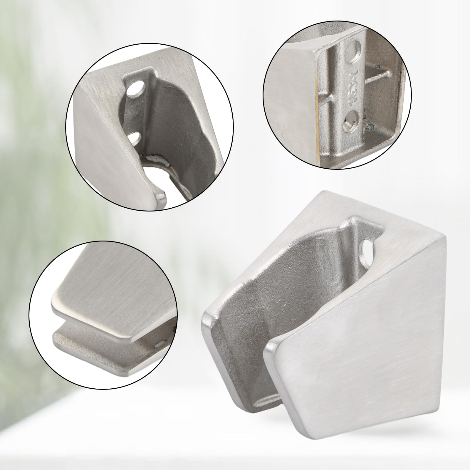 Supporto Soffione Doccia Adesivo Alyvisun - 2 Ganci, Regolabile, Per Diametri 18-22 Mm - Installazione Senza Fori, Adesivo Forte