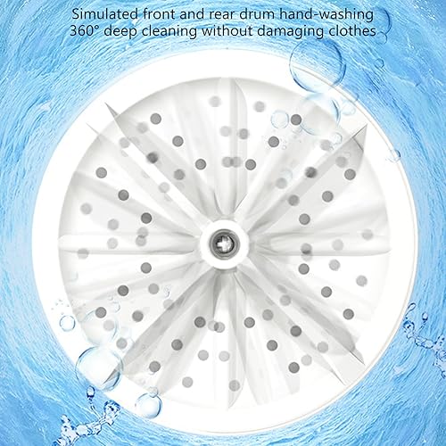 Miniatura 3 de Portable Automatic Miniature Washing Machine USB Washer For Travel Dorm Home Use Quiet Energy Efficient Laundry Automatic Clothes