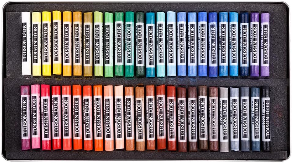 Koh-I-Noor Toison D'Or 8516 Artist'S Soft Pastels In Tin (Pack Of 48)
