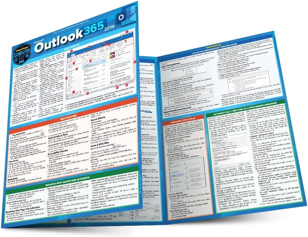 Microsoft Outlook 365 - 2019: a QuickStudy Laminated Software Reference Guide