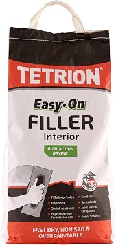 Tetrion Easy On Filler Sack 5kg   High-Performance, Fast-Drying Interior Filler for Smooth, Durable, and Easy-to-Apply Wall & Surface Repairs
