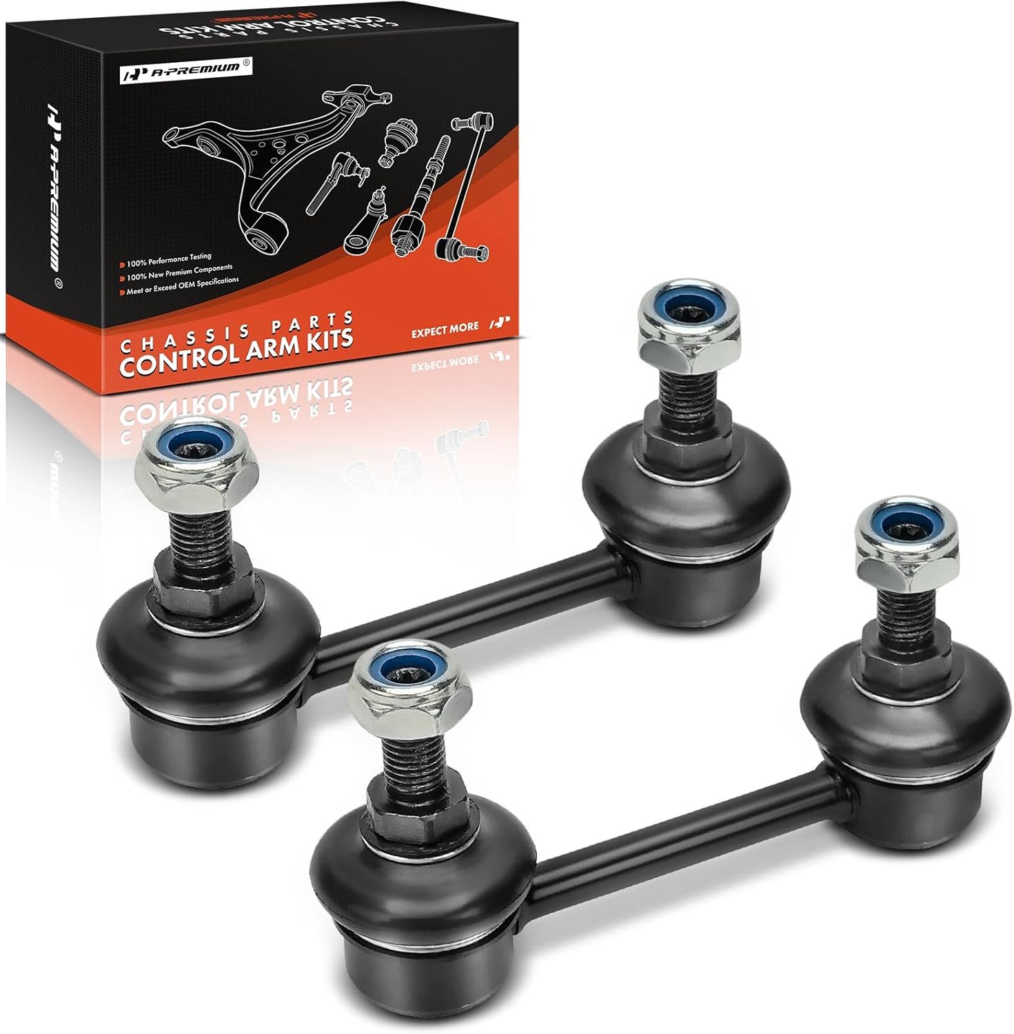 A-Premium 2 x Rear Sway Bar Links Stabilizer Bar Links, Compatible with Subaru Outback 2000-2009, Legacy 1998-2009, Baja 2003-2006 & Honda S2000 2000-2009