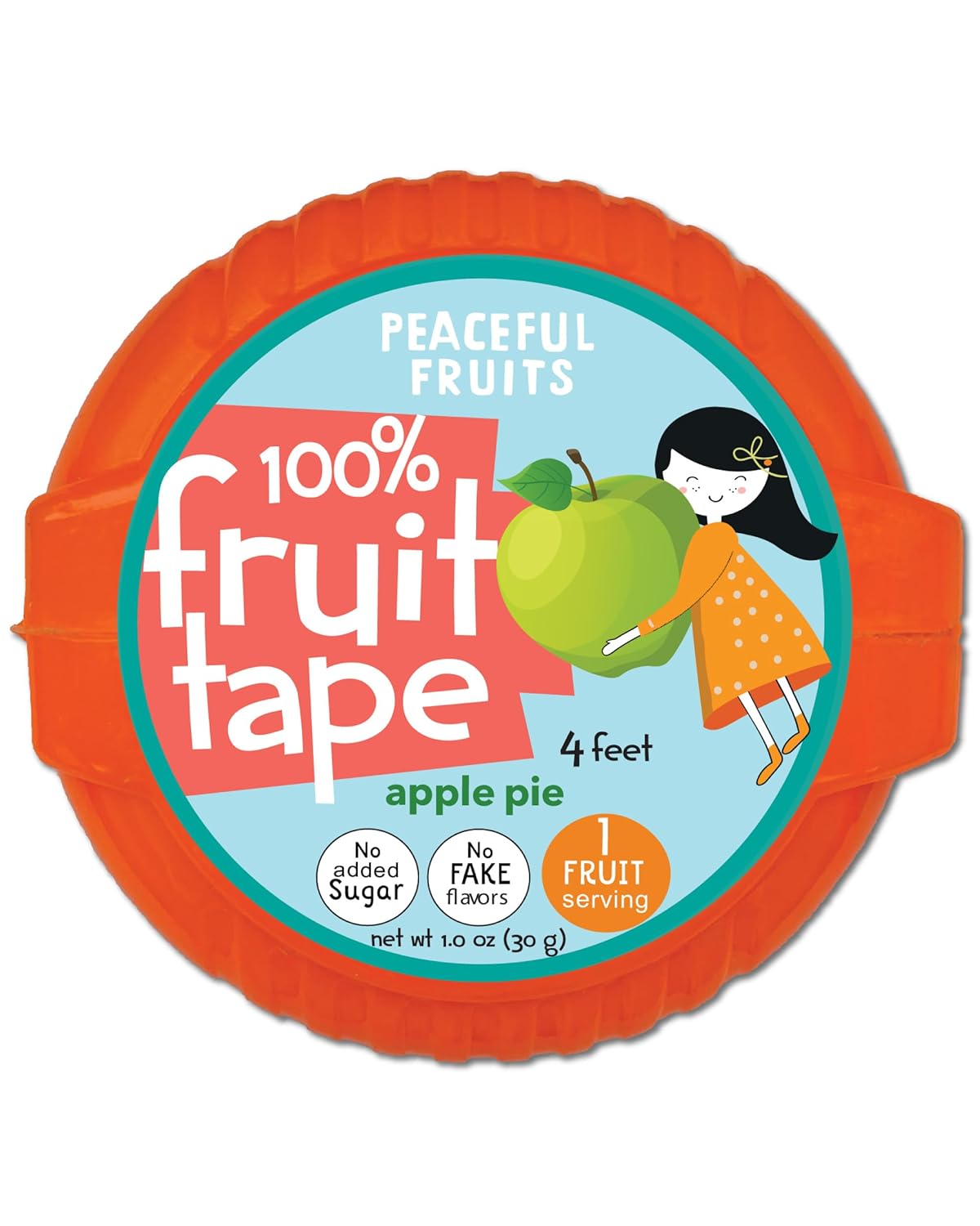Peaceful Fruits 100% Fruit Tape - Apple Pie - 12 Packs - Just Fruit - No Added Sugars, No Sugar Substitutes, No Dyes