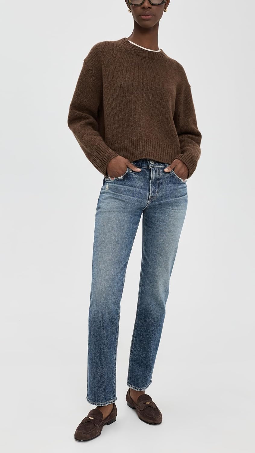 MOUSSY VINTAGE Women's MV Ensley Slim Straight Jeans