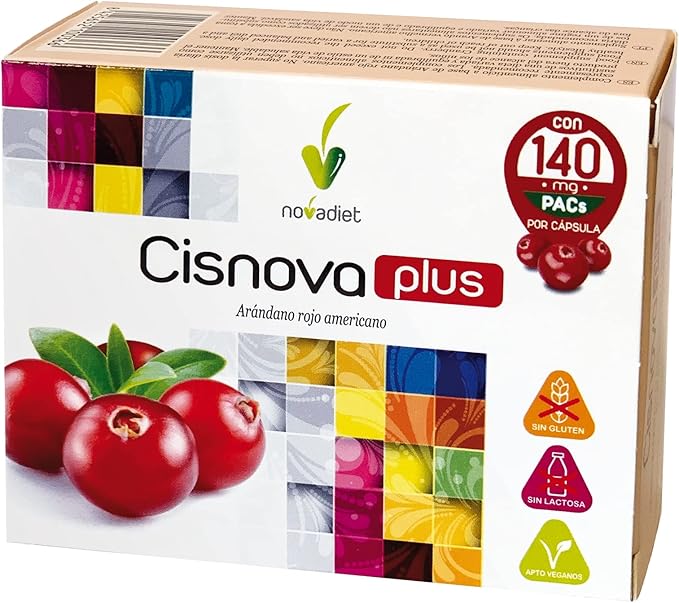 Novadiet CISNOVA PLUS Cápsulas con Arándano Rojo Americano para la Salud Urinaria