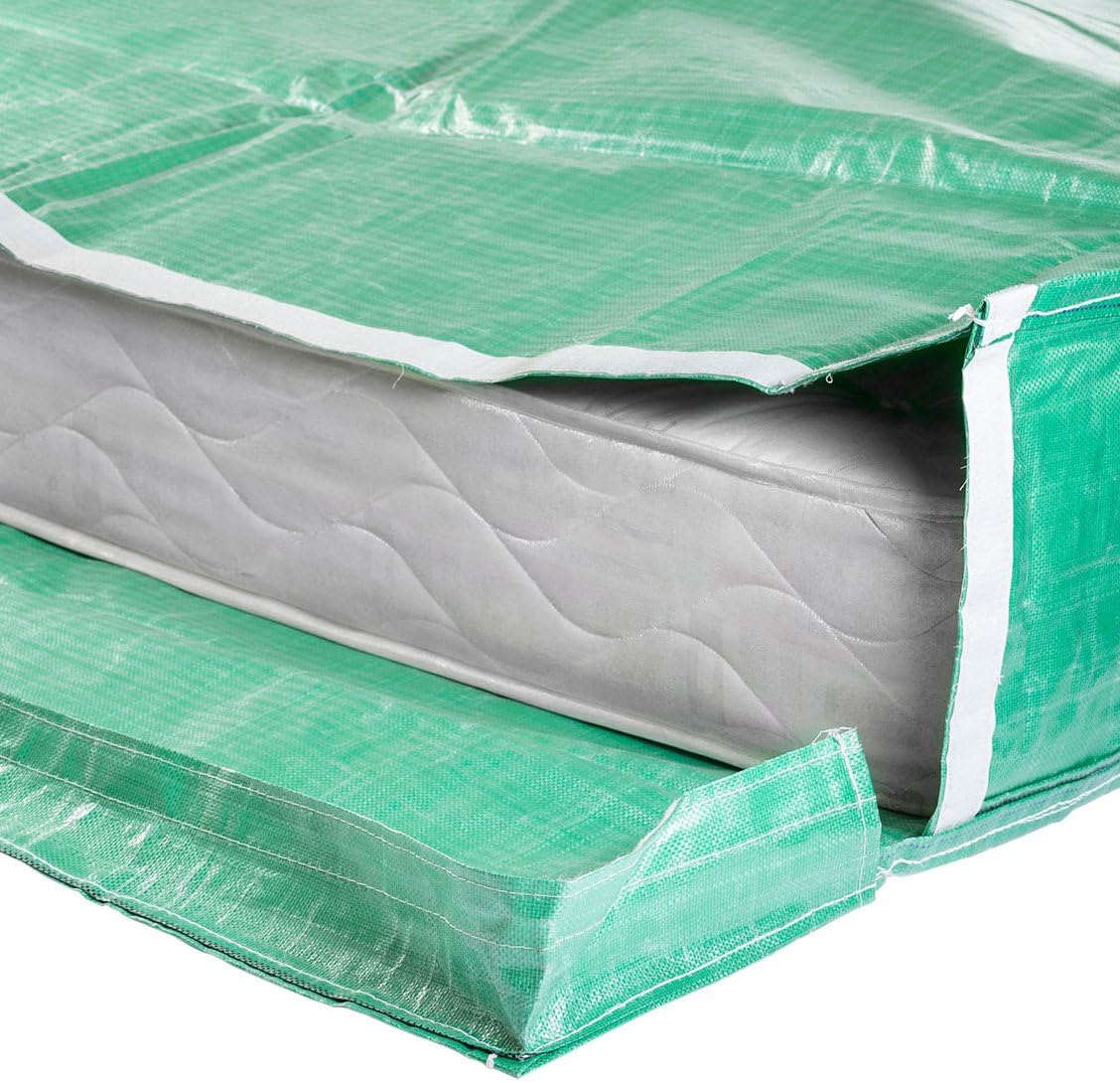 Protective Mattress Bags with Handles - Moving and Storage (Single + Carry Bag for Cover)