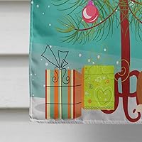 Vista 533 de Caroline's Treasures BB4243GF Bandera de jardín con texto en inglés «Merry Christmas» con texto en inglés «Merry Christmas», bandera decorativa