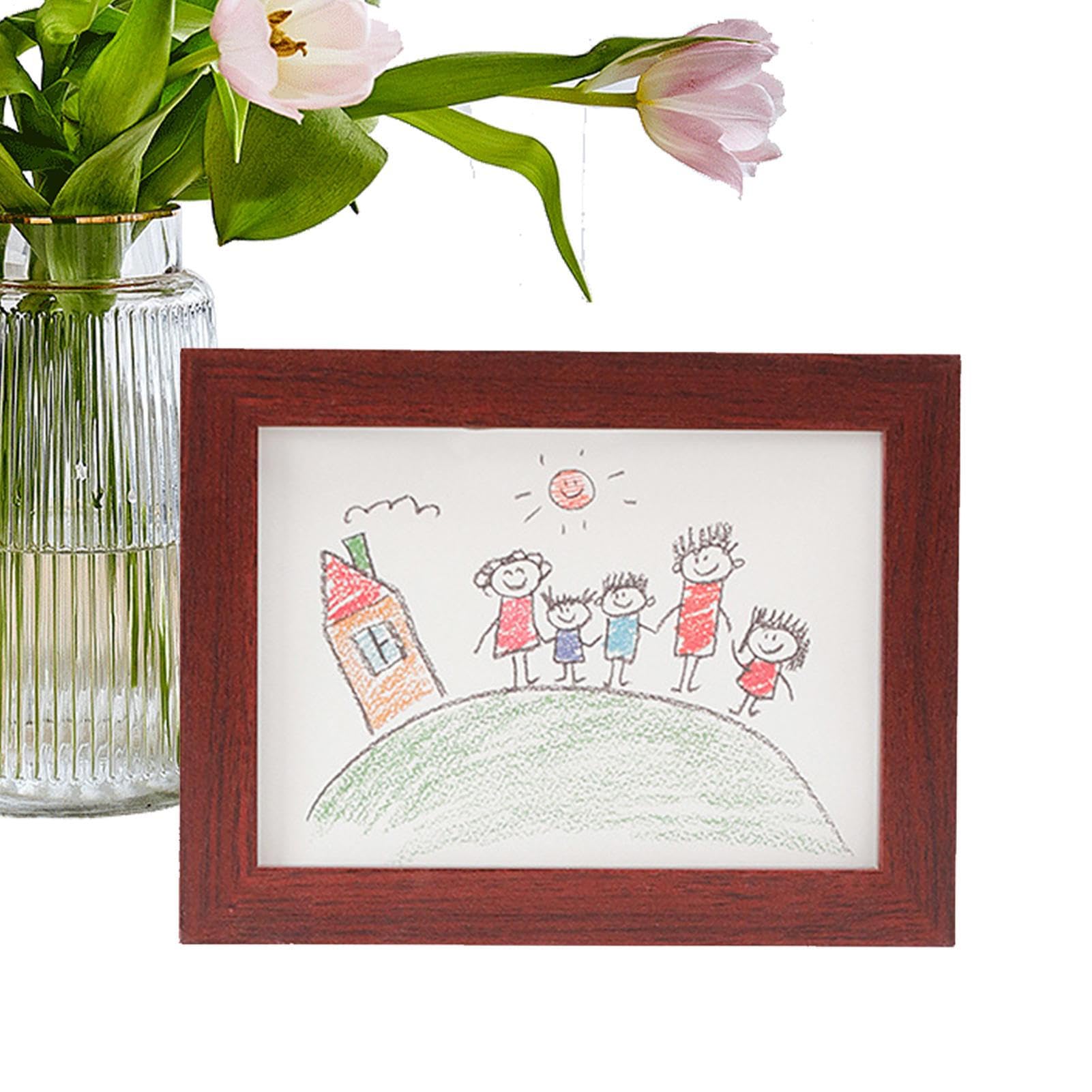 Cadre de présentation dessins enfants organiseur DIY pour photos de famille