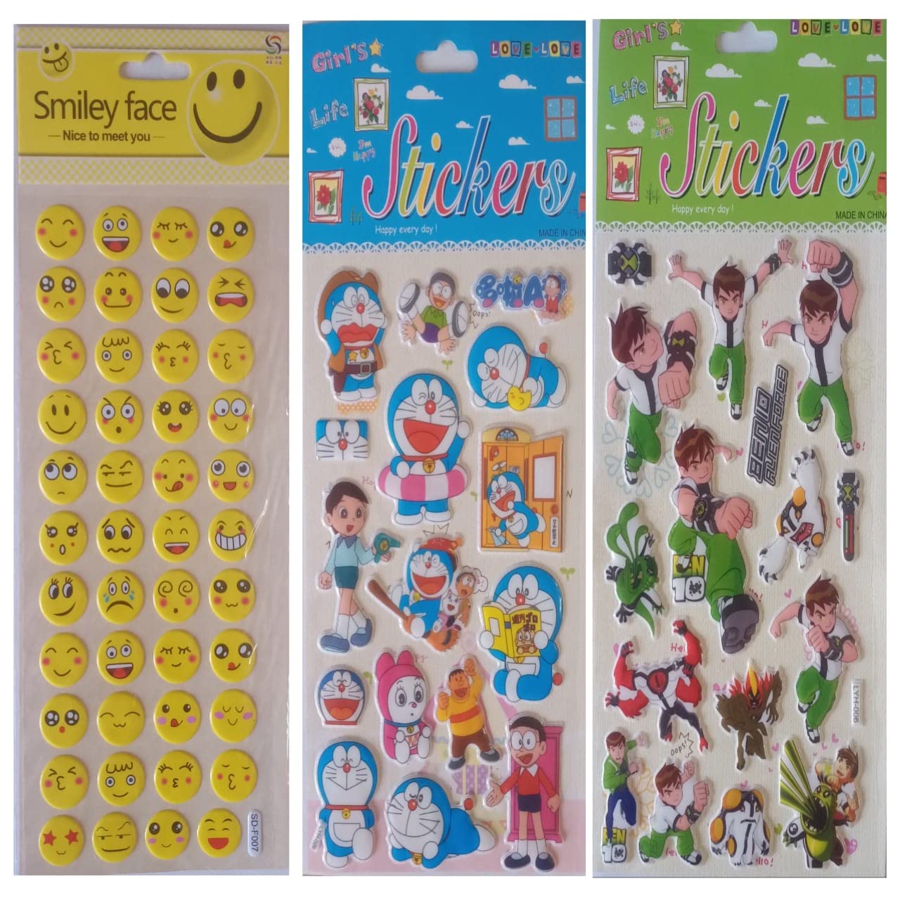 R.S New 3D Water Proof Foam Plastic Stickers for Kids's Book and Wall Decorations (Flowers-Princes-Teddy Bear)-image-9