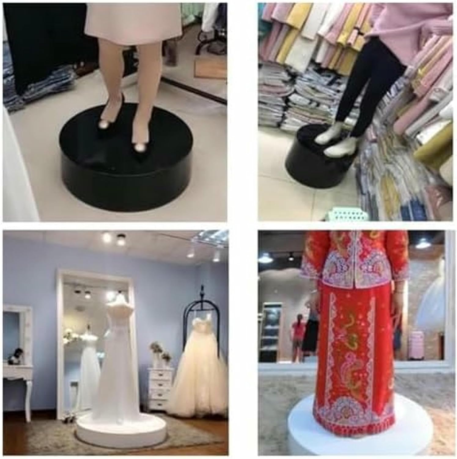Display, Event Decor Round Display Plinth Stands, Clothing Store/Bridal Shop Risers Platform Base for Mannequin/Shoe