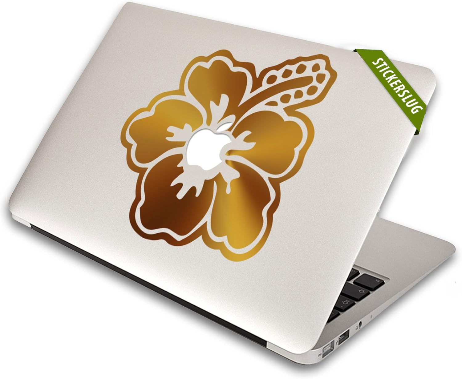 Stickerslug Hawaiian Hibiscus Flower Decal for Apple Macbook Air Pro